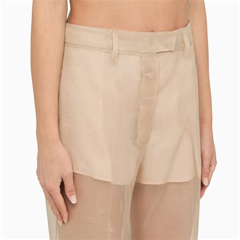 prada organza pants|Silk Organza Wide.